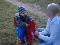 Wir waren auf dem Spielplatz