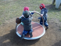 Wir waren auf dem Spielplatz