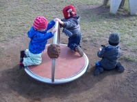 Wir waren auf dem Spielplatz